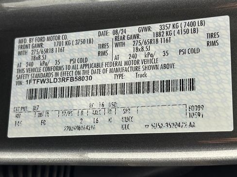 Used 2024 Ford F150 XLT w/ Equipment Group 302A MID AWD/4WD image 39