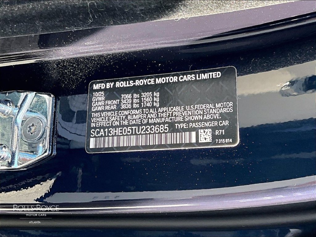 Certified 2026 Rolls-Royce Phantom Sedan RWD image 29