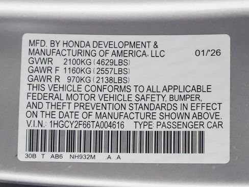 New 2026 Honda Accord EX-L image 27