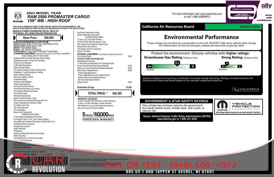 Used 2023 RAM ProMaster 2500 FWD image 12