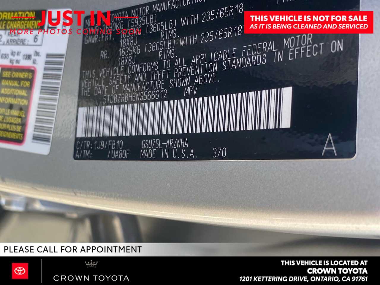 Used 2022 Toyota Highlander LE AWD/4WD image 10