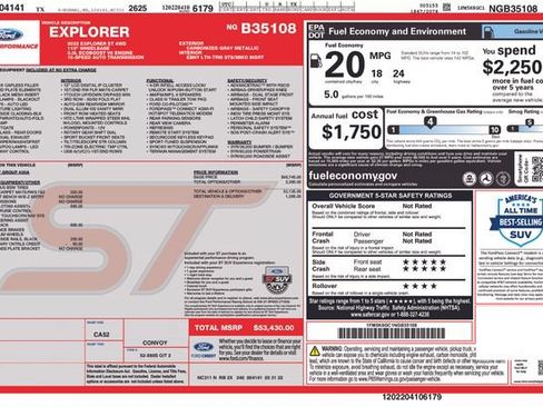 Used 2022 Ford Explorer ST w/ ST Street Pack AWD/4WD image 2
