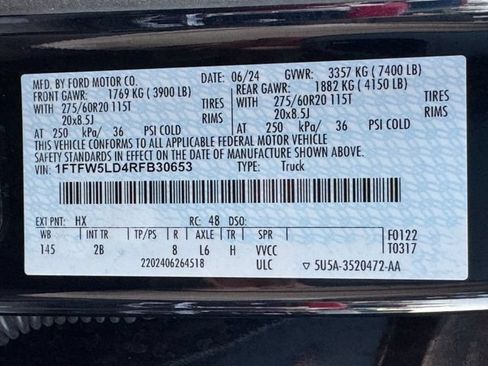 Used 2024 Ford F150 Lariat w/ Equipment Group 502A High AWD/4WD image 32