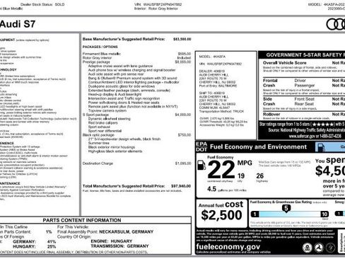 Used 2023 Audi S7 Prestige image 57