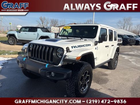 Used 2021 Jeep Wrangler Unlimited Rubicon 4xe w/ Cold Weather Group image 1