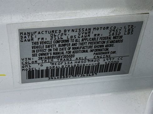 Used 2024 Nissan Sentra S FWD image 12