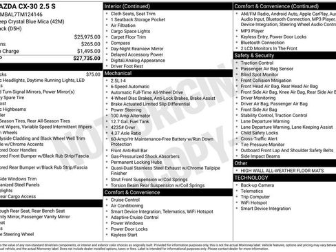 New 2026 MAZDA CX-30 AWD 2.5 S image 23