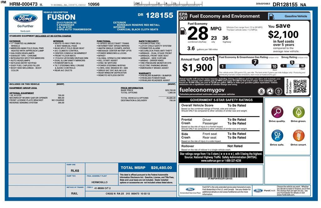 Used 2013 Ford Fusion SE FWD image 11