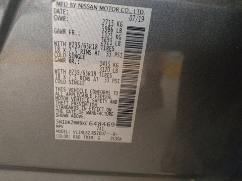 Used 2019 Nissan Pathfinder S AWD/4WD image 33