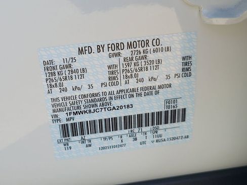 New 2026 Ford Explorer Tremor w/ Tremor Ultimate Package image 15