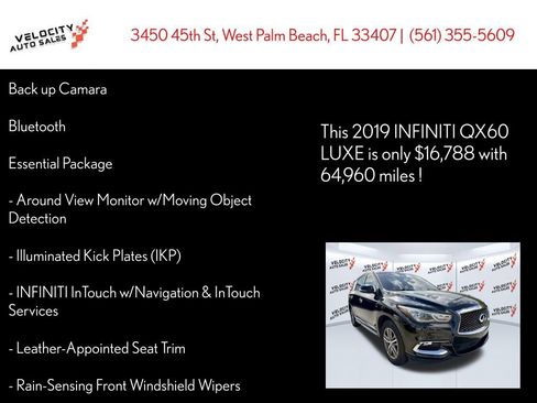 Used 2019 INFINITI QX60 Luxe w/ Essential Package image 23