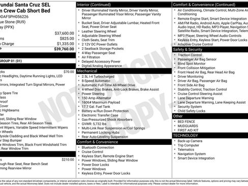 Used 2023 Hyundai Santa Cruz SEL Premium AWD/4WD image 4