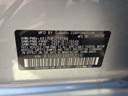 Used 2024 Subaru Impreza 2.0i AWD/4WD image 27
