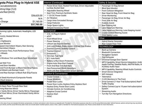 Used 2025 Toyota Prius Plug-In Hybrid FWD image 2