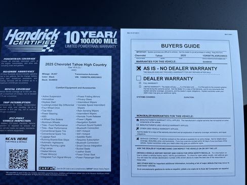 Used 2025 Chevrolet Tahoe High Country AWD/4WD image 40