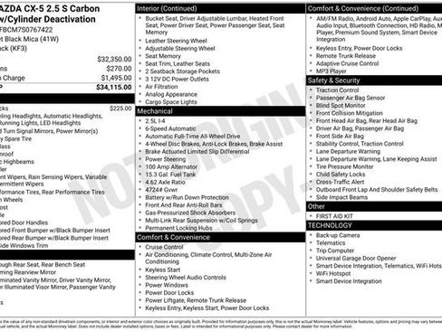 New 2025 MAZDA CX-5 Carbon Edition image 4