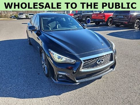 Used 2018 INFINITI Q50 Red Sport 400 w/ Sensory Package (Sport) image 1