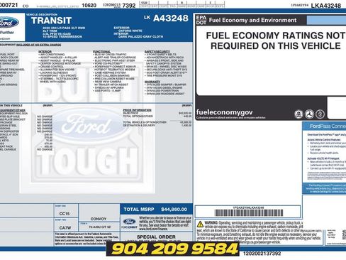 Used 2020 Ford Transit 350 XLT RWD image 31