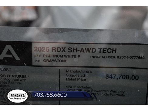 New 2026 Acura RDX w/ Technology Package image 36