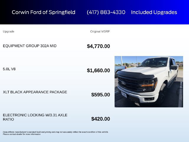 Used 2024 Ford F150 XLT w/ Equipment Group 302A MID AWD/4WD image 6