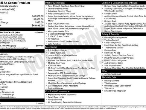 Used 2019 Audi A4 2.0T Premium w/ Convenience Package image 18