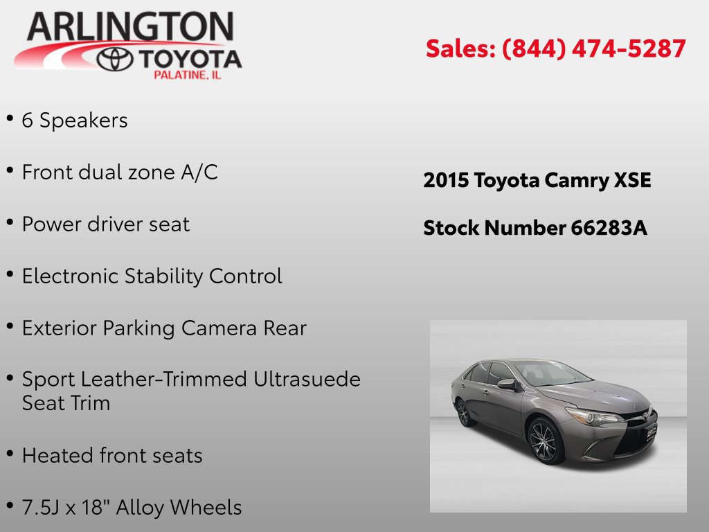 Used 2015 Toyota Camry XSE FWD image 2