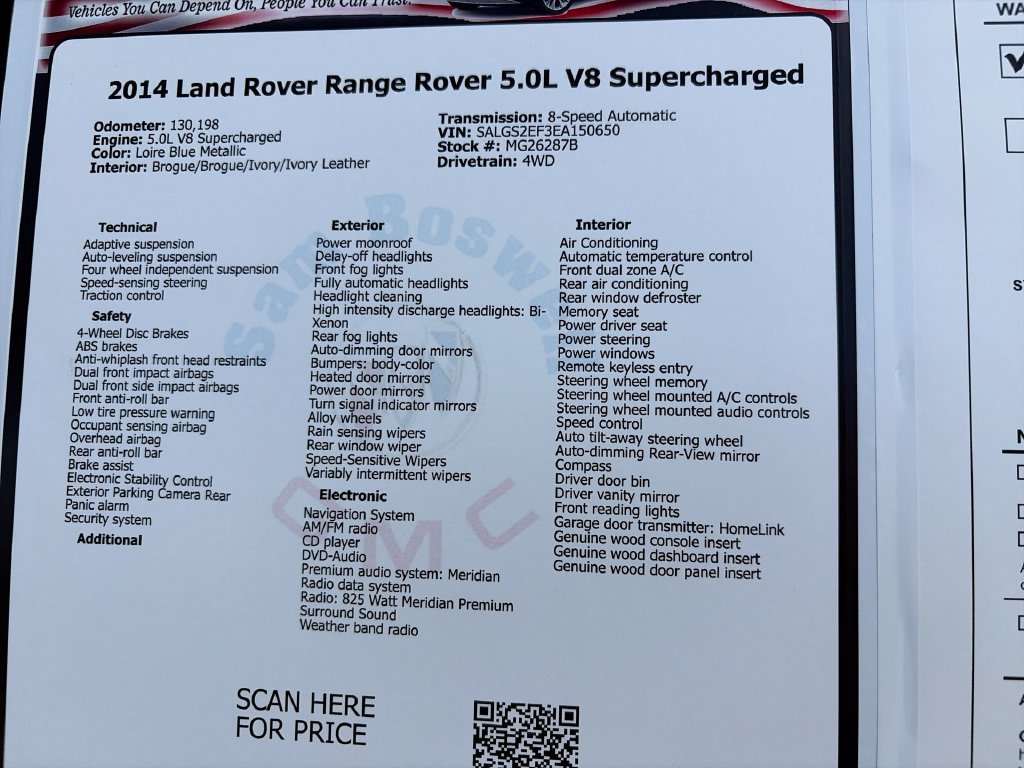 Used 2014 Land Rover Range Rover Supercharged AWD/4WD image 37