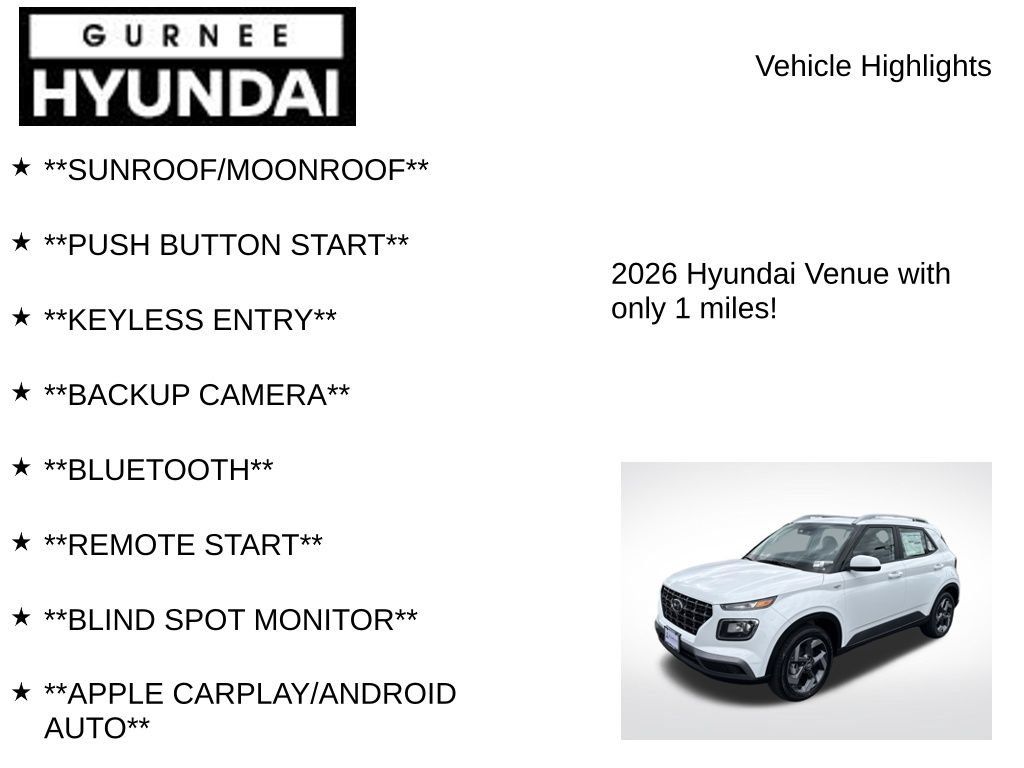 Used 2026 Hyundai Venue SEL FWD image 7