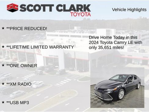 Used 2024 Toyota Camry LE w/ Convenience Package image 12