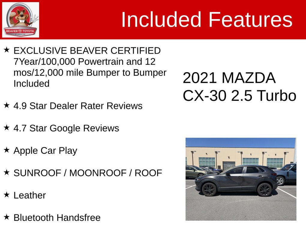 Used 2021 MAZDA CX-30 AWD 2.5 Turbo S image 5
