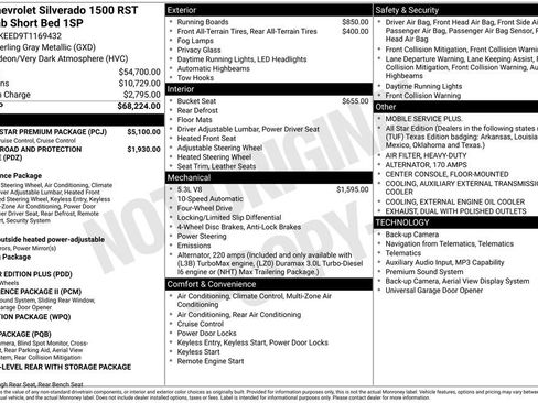 New 2026 Chevrolet Silverado 1500 RST w/ RST All Star Premium Package AWD/4WD image 20