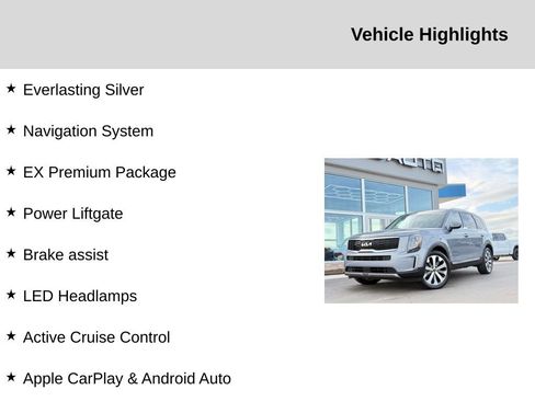 Used 2022 Kia Telluride EX w/ EX Premium Package FWD image 2