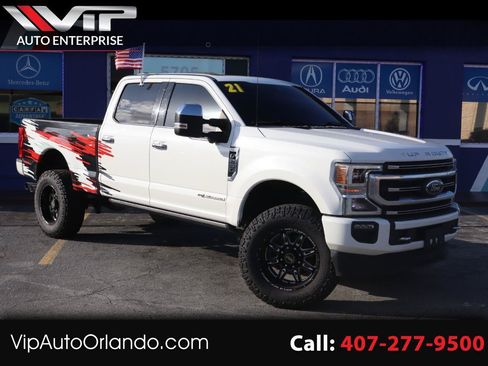 Used 2021 Ford F250 Platinum w/ FX4 Off-Road Package AWD/4WD image 1