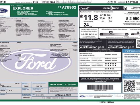 Used 2023 Ford Explorer Platinum w/ Technology Package AWD/4WD image 19