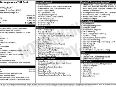 Used 2025 Volkswagen Atlas Peak Edition SE image 2