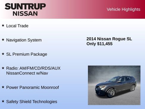Used 2014 Nissan Rogue SL w/ SL Premium Package image 8