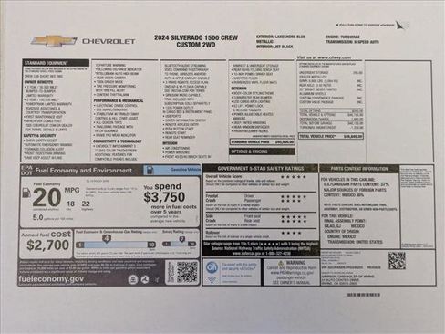 Certified 2024 Chevrolet Silverado 1500 Custom image 26