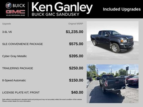 Used 2017 GMC Canyon SLE w/ SLE Convenience Package AWD/4WD image 6