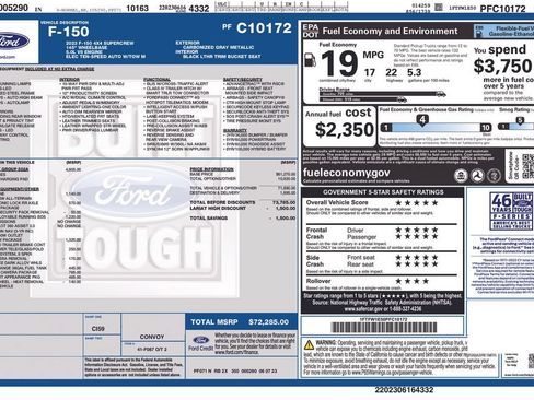 Certified 2023 Ford F150 Lariat w/ Equipment Group 502A High AWD/4WD image 5