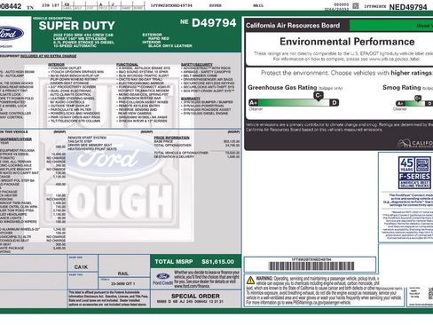 Used 2022 Ford F250 Lariat w/ Lariat Ultimate Package AWD/4WD image 64
