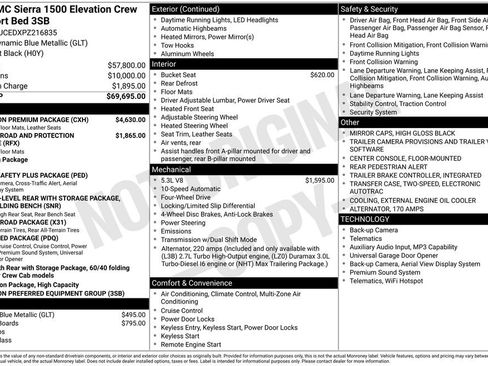 Used 2023 GMC Sierra 1500 Elevation w/ Elevation Premium Package AWD/4WD image 37