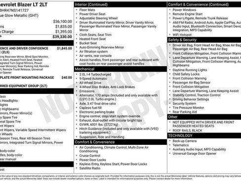 Certified 2022 Chevrolet Blazer LT image 56