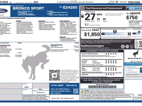 New 2026 Ford Bronco Sport Outer Banks w/ Outer Banks Tech Package+ AWD/4WD image 8
