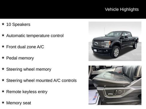 Used 2017 Ford F250 Platinum w/ Platinum Ultimate Package AWD/4WD image 15