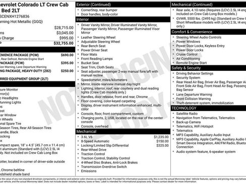 Used 2017 Chevrolet Colorado LT w/ LT Convenience Package RWD image 32