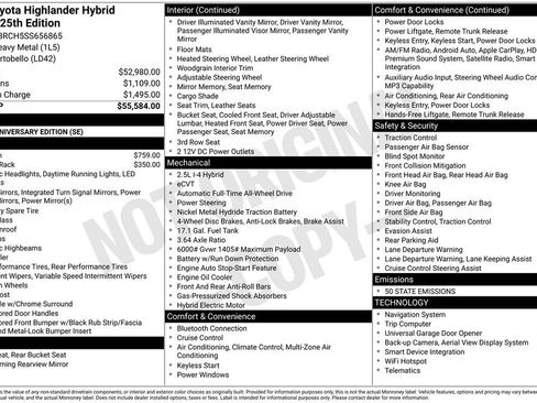 New 2025 Toyota Highlander Limited image 2