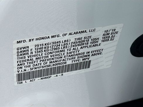Certified 2020 Honda Pilot EX-L image 32