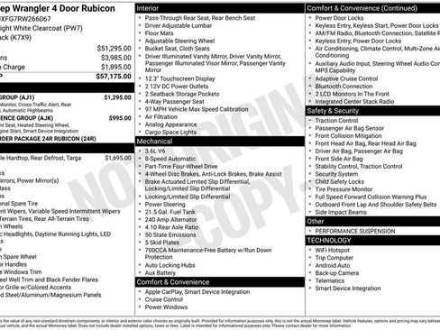 Used 2024 Jeep Wrangler Unlimited Rubicon w/ Safety Group AWD/4WD image 27