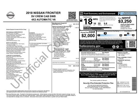 Used 2018 Nissan Frontier SV w/ Value Truck Package image 30