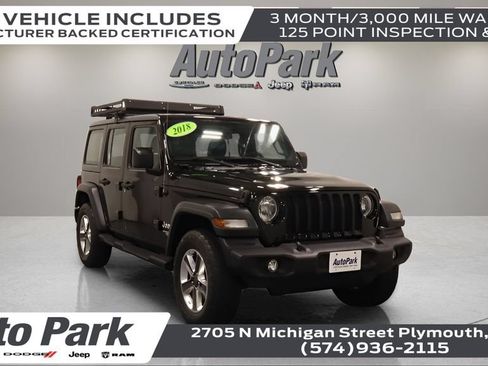 Certified 2018 Jeep Wrangler Unlimited Sport AWD/4WD image 1